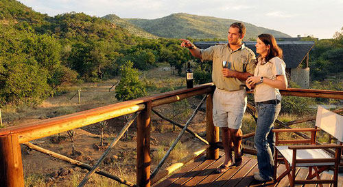 Main Lodge Deck Pilanesberg Private Lodge Pilanesberg Game Reserve Accommodation BookingsLuxury Accommodation